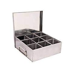 STAINLESS STEEL 9 BOWL MASALA PETI, 1KG