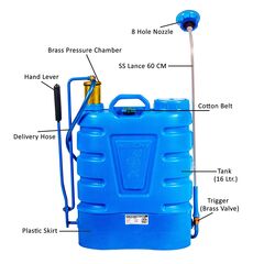 NEPTUNE SIMPLIFY FARMING KNAPSACK HAND OPERATED GARDEN SPRAYER HARIYALI-08, 16L
