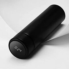 STAINLESS STEEL SPORTS WATER BOTTLE WITH LED TEMPERATURE DISPLAY