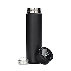 STAINLESS STEEL SPORTS WATER BOTTLE WITH LED TEMPERATURE DISPLAY