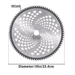 RBD 80 TEETH TCT BLADE ATTACHMENT (80TX10'') FOR BRUSH CUTTER MACHINE