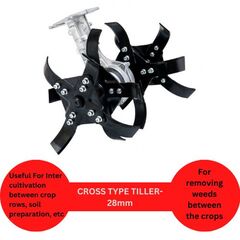 RBD TILLER ATTACHMENT FOR BRUSH CUTTER 26MM SHAFT AND 9 SPLINE TYPE-1