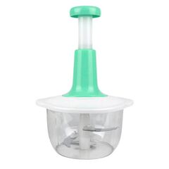 PUSH FOOD CHOPPER, STEEL LARGE MANUAL HAND-PRESS VEGETABLE CHOPPER MIXER CUTTER
