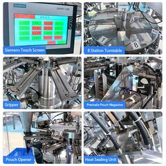 50-1000 GM CENTER SEAL POWDER + GRANULE FFS MACHINE WITH SENSOR