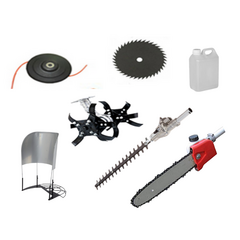 MULTI TOOL ATTACHED SIDEPACK BRUSH CUTTER, 52 CC, 2 STROKE