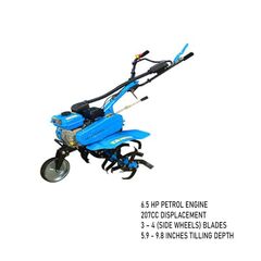 BELT AND CHAIN DRIVEN PETROL POWER CULTIVATOR, 6.5 HP