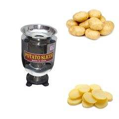 SEMI-AUTOMATIC STAINLESS STEEL POTATO CHIPS MACHINE, 0.5HP