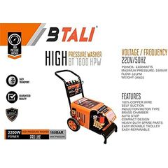 BTALI 1800 HPW HIGH PRESSURE WASHER