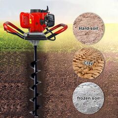 KISTON EARTH AUGER MACHINE WITHOUT DRILL BIT, 63 CC