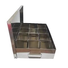 STAINLESS STEEL 12 BOWL MASALA PETI, 500 GM