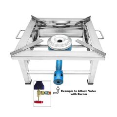 STAINLESS STEEL SQUARE BHATTI (10X10)