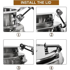 STEEL BODY SOUP POT 9 LITRE