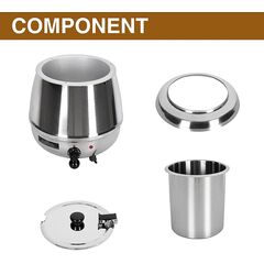STEEL BODY SOUP POT 9 LITRE