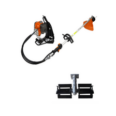 BACKPACK BRUSH CUTTER WITH TILLER ATTACHMENT, 52 CC, 2 STROKE (COMBO)