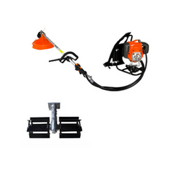 BACKPACK BRUSH CUTTER WITH TILLER ATTACHMENT, 52 CC, 2 STROKE (COMBO)