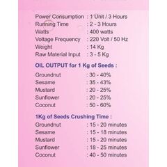 MULTI SEEDS OIL PRESS MACHINE FOR HOME 400W