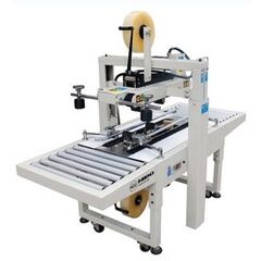 SEMI-AUTOMATIC CARTOON SEALER MACHINER, TOP & BOTTOM BELT