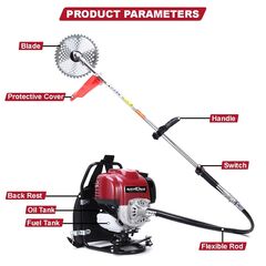 NEPTUNE BC-360 BPK BACKPACK PETROL BRUSH CUTTER 4 STROKE 35CC