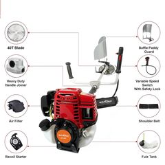 NEPTUNE BC-360 HEAVY DUTY SIDE PACK BRUSH CUTTER 4 STROKE