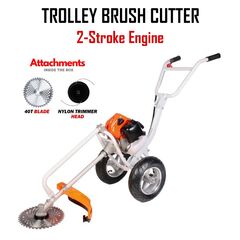 NEPTUNE BC-520W HEAVY DUTY WHEEL TYPE BRUSH CUTTER 2 STROKE