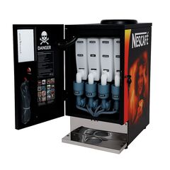 NESCAFE TYPE COFFEE & TEA VENDING MACHINE, 4 TANK CAPACITY
