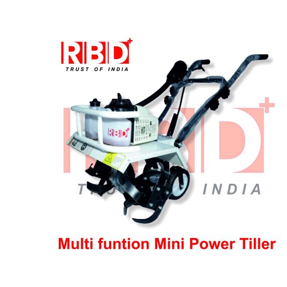 RBD HEAVY DUTY POWER TILLER, CULTIVATOR, ROTARY, WEEDER WITH 2 STROKE 3 HP ENGINE FOR AGRICULTURE & GARDEN USE