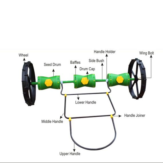 DIRECT PADDY SEEDER / 25 X 25 CM / 6 ROWS