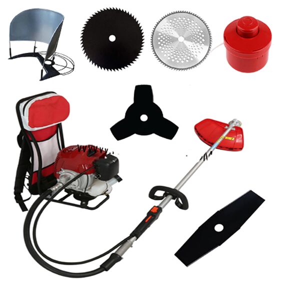 BACKPACK BRUSH CUTTER WITH TILLER ATTACHMENT, 31 CC, 4 STROKE
