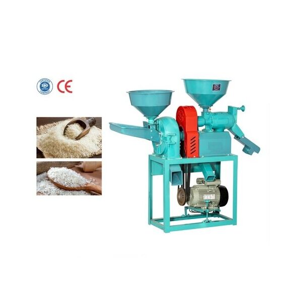 MINI RICE MILL WITH PULVERIZER MACHINE, 3 HP CROMPTON MOTOR