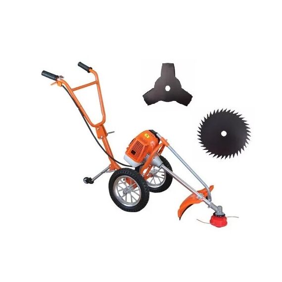 KISTON WHEEL TYPE BRUSH CUTTER, 52CC, 2 STROKE