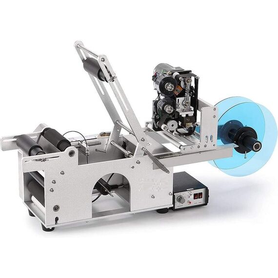 SEMI AUTO ROUND BOTTEL LABELLING MACHINE WITH CODING PRINTER