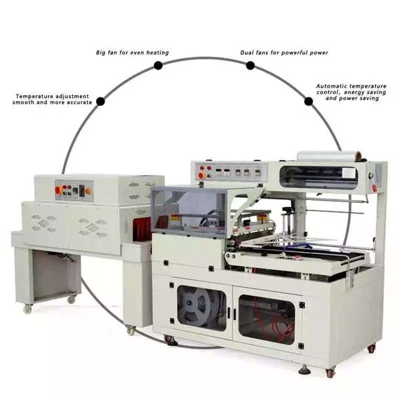 THERMAL SHRINKING PACKAGING MACHINE WITH GLASS WINDOW