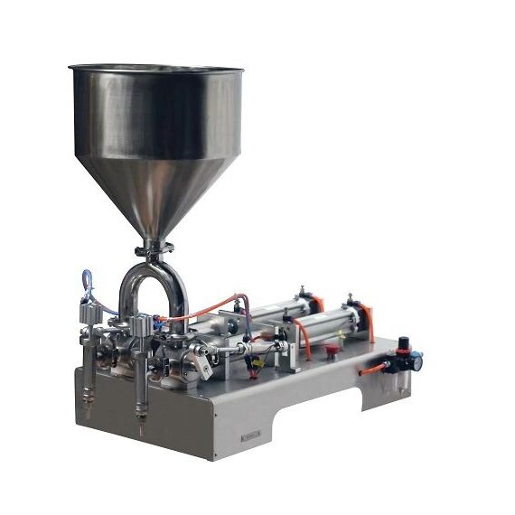 DOUBLE HEAD PASTE FILLING MACHINE 10 TO 100 ML