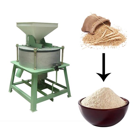 7.5HP ATTA CHAKKI 20 INCH FLOUR MILL HORIZONTAL BOLT TYPE