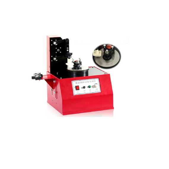 DESKTOP ELECTRIC PAD PRINTER ROUND PLATE