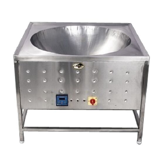 STAINLESS STEEL 15 LTR TABLE TOP ELECTRIC KADAI, 22 INCH