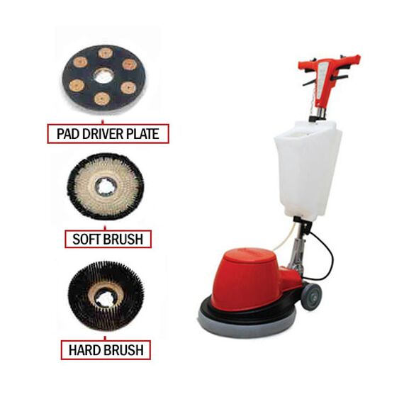 AUTOMATIC FLOOR CLEANING MACHINE WITH SCRUBBER & POLISHER