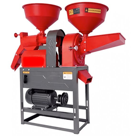 HEAVY DUTY COMBINED RICE MILL OR PULVERIZER MACHINE WITH 3HP MOTOR