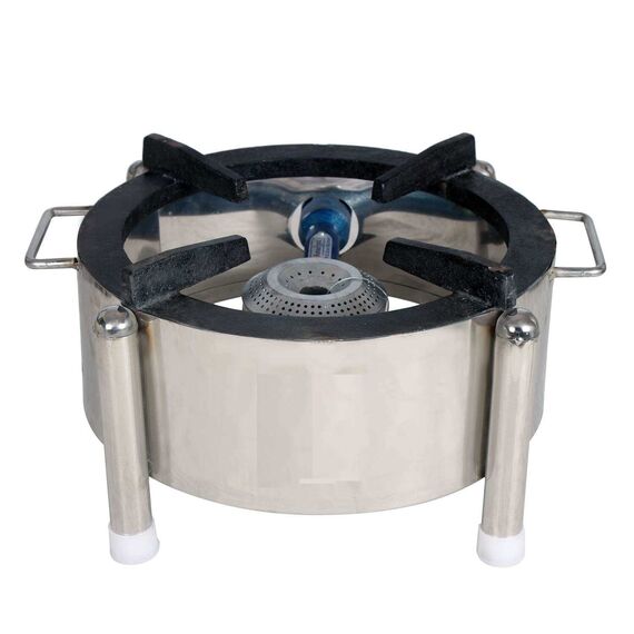 STAINLESS STEEL ROUND BHATTI, 15 INCH