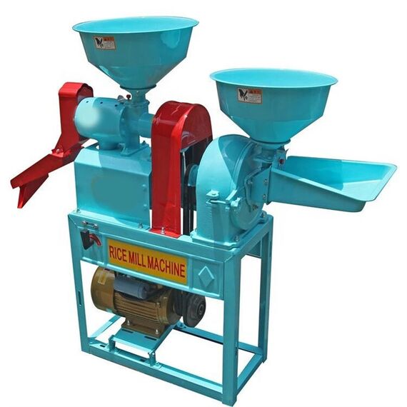 PREMIUM QUALITY COMBINED RICE MILL WITH PULVERIZER WITH 3HP MOTOR 250 KG/HR OUTPUT