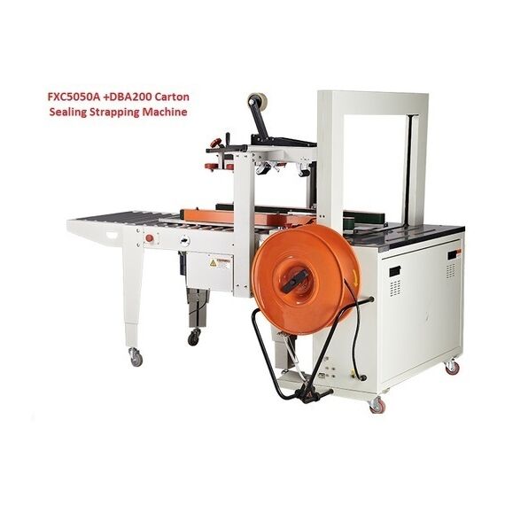 AUTOMATIC CARTON SEALING AND STRAPPING MACHINE, ONLINE