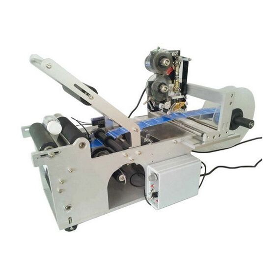 SEMI-AUTOMATIC LABELING MACHINE WITH CODING PRINTER
