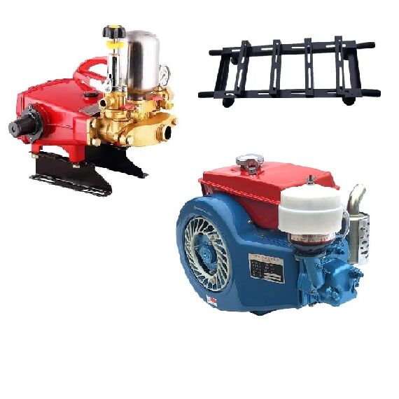 TRIPLE PISTON HTP PUMP WITH DIESEL ENGINE SET 4 HP