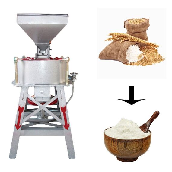 14 INCH FLOUR MILL HORIZONTAL STONE TYPE