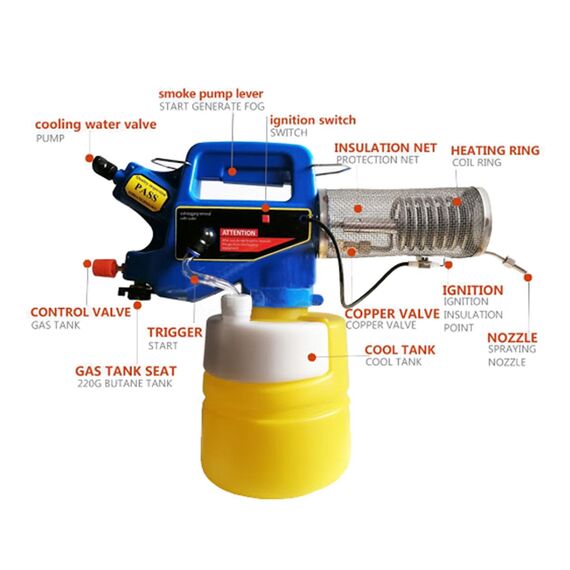 KISTON MINI THERMAL FOGGER MACHINE, 2 LITERS