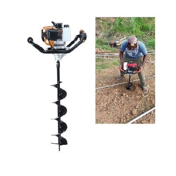 KISTON EARTH AUGER MACHINE WITHOUT DRILL BIT, 63 CC