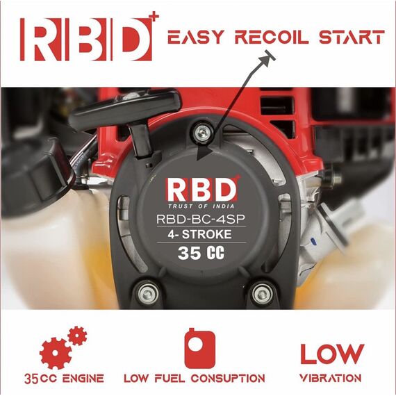 RBD BRUSH CUTTER 4 STROKE BACK PACK BRUSH CUTTER MACHINE 35CC