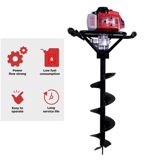 RBD PIT DIGGING MACHINE 63CC WITH 8 & 12 INCH DRILL DIGGER