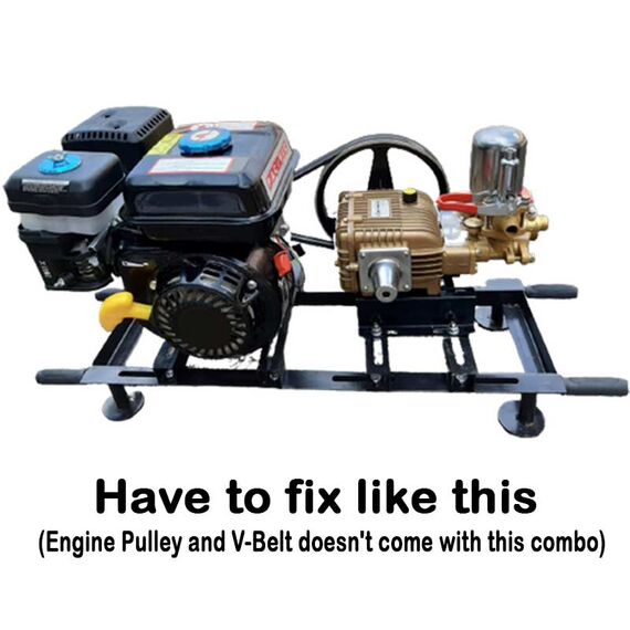 AUTOMATIC HIGH PRESSURE HTP-50 PUMP WITH 6.5 HP PETROL ENGINE