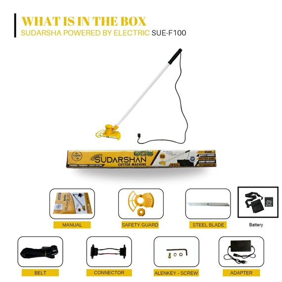 GRASS CUTTING MACHINE WITH 12V BATTERY